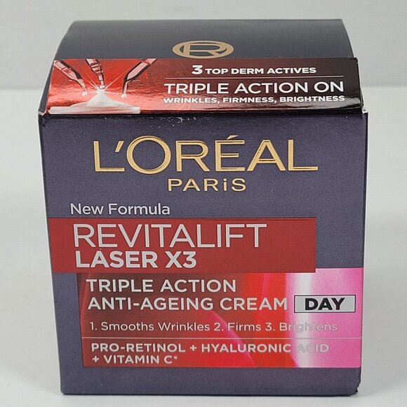 LOreal Paris Revitalift Laser X3 Triple Action Anti-Ageing Cream 50ml NIB - Picture 1 of 5